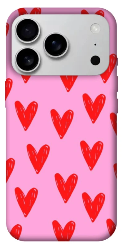 Чехол на Apple iPhone 17 Pro Max (6.9") Red hearts 2 фото 1 из 1
