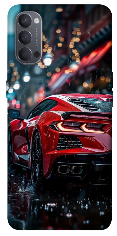 Чохол на Oppo Reno 4 Red sports car фото 1 з 1