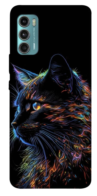 Чохол на Motorola Moto G60 Чорний кіт фото 1 з 1