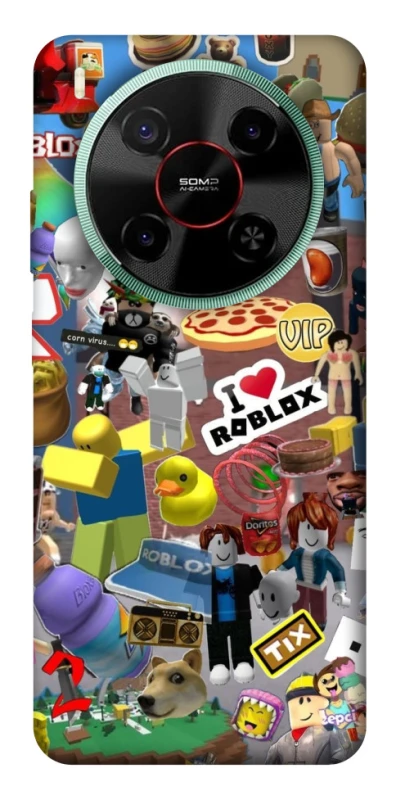 Чехол на ZTE Nubia V70 Max Roblox collage ver.5 фото 1 из 1