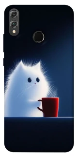 Чехол на Huawei Honor 8X Чехол кот с кофе фото 1 из 1