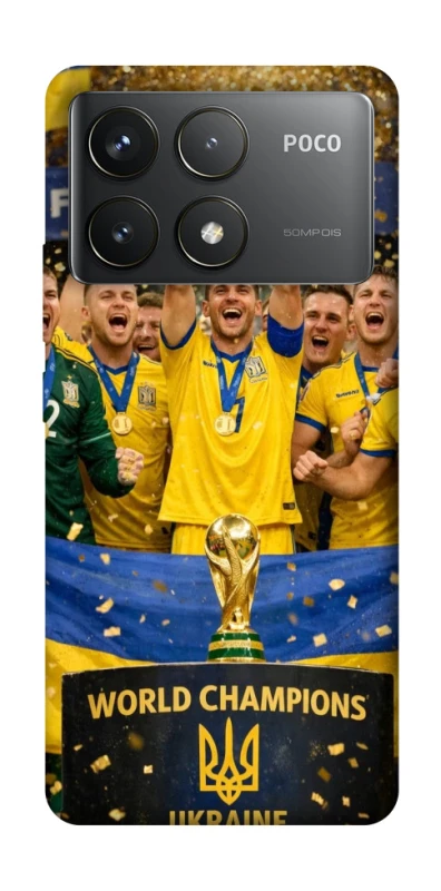 Чохол на Xiaomi Poco F6 Pro UA-Football ver.5 фото 1 з 1