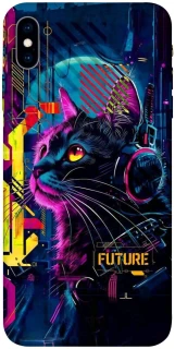Чохол на Apple iPhone X (5.8") Cyber Cat v2 фото 1 з 1