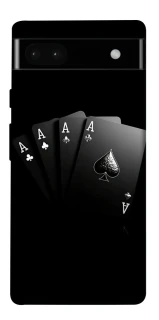 Чехол на Google Pixel 6a Black Cards фото 1 из 1