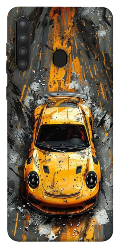 Чехол на Samsung Galaxy A21 Drawn Porsche фото 1 из 1