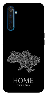 Чохол на Realme 6 Pro Ukraine black map фото 1 з 1