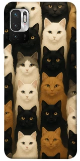 Чехол на Xiaomi Poco M3 Pro 4G / 5G Colorful Cat Collage фото 1 Чехол на Xiaomi Poco M3 Pro 4G / 5G Colorful Cat Collage фото 1 из 1