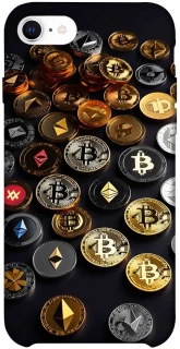 Чехол на Apple iPhone SE (2020) Many coins фото 1 из 1