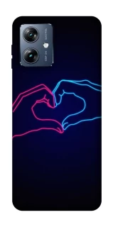 Чохол на Motorola Moto G54 Power Neon love фото 1 з 1