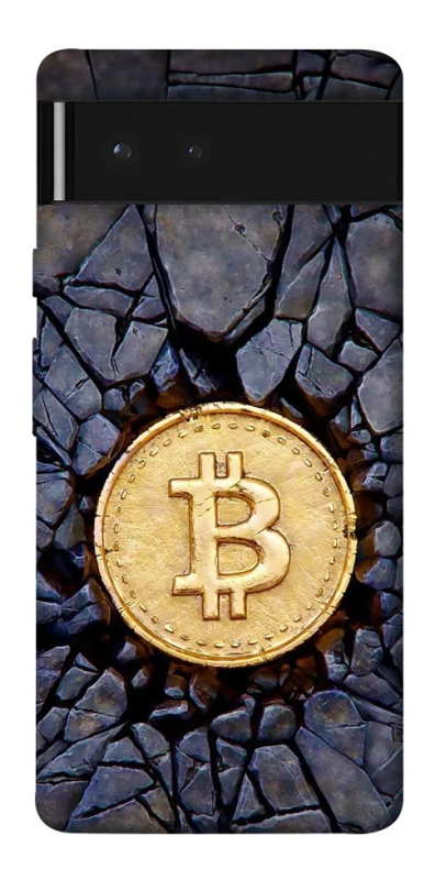 Чехол на Google Pixel 6 Bitcoin cracks фото 1 из 1