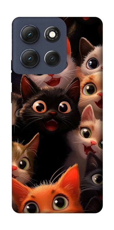 Чохол на Motorola Moto G86 happy cats фото 1 з 1