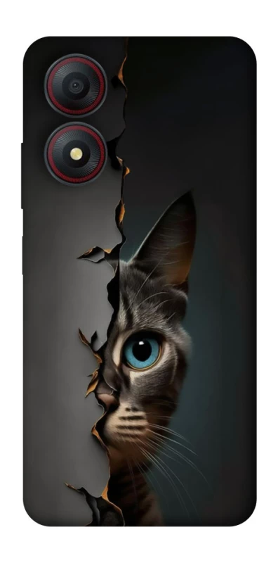 Чехол на ZTE Blade A34 4G Кот-подглядыватель v2 фото 1 из 1