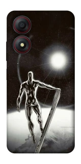 Чохол на ZTE Blade A34 4G Срібний серфер фото 1 з 1