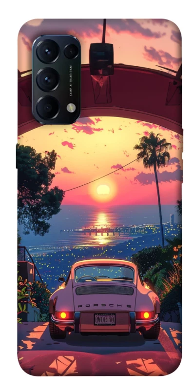 Чохол на Oppo Reno 5 4G Porsche at sunset фото 1 з 1