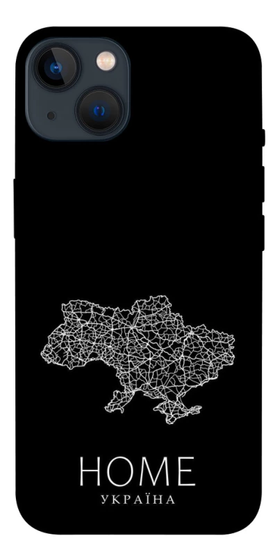 Чохол на Apple iPhone 13 (6.1") Ukraine black map фото 1 з 1