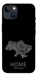 Чохол на Apple iPhone 13 (6.1") Ukraine black map фото 1 з 1