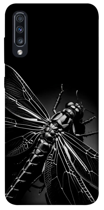 Чохол на Samsung Galaxy A70 (A705F) Black dragonfly фото 1 з 1