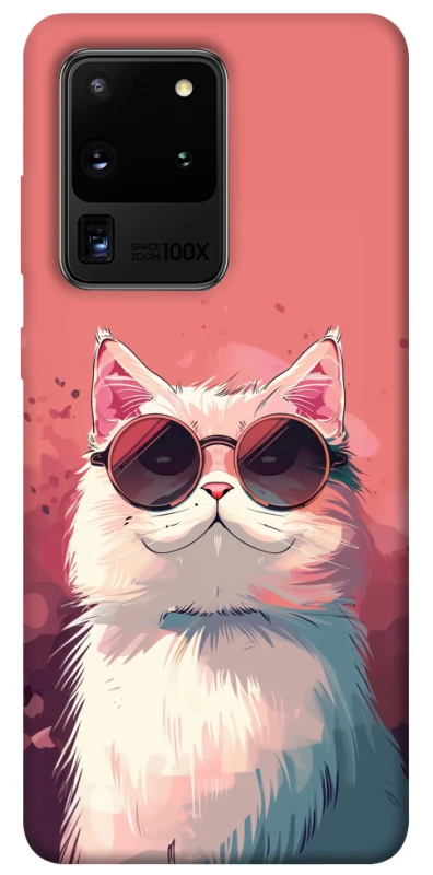 Чехол на Samsung Galaxy S20 Ultra Сat with glasses фото 1 из 1