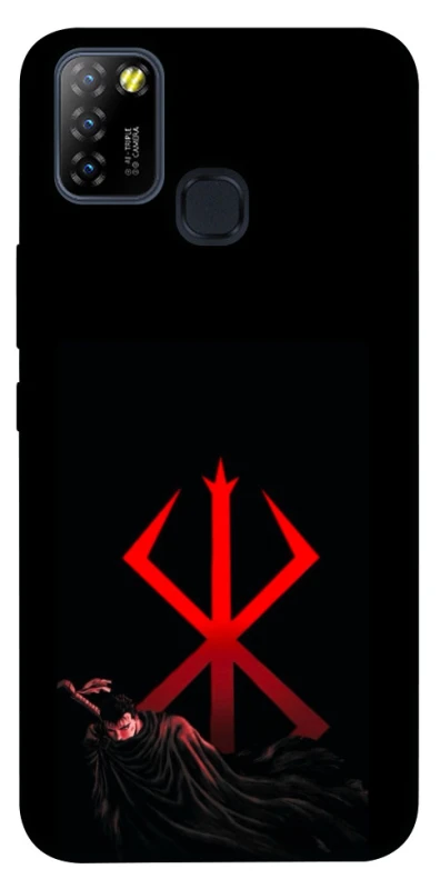 Чохол на Infinix Hot 10 Lite Berserk Red Logo фото 1 з 1
