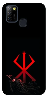 Чохол на Infinix Hot 10 Lite Berserk Red Logo фото 1 з 1