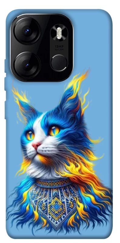 Чохол на Tecno Spark Go 2023 Кіт патріот фото 1 з 1