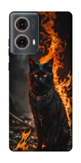 Чохол на Motorola Moto G85 Вогняний кіт фото 1 з 1
