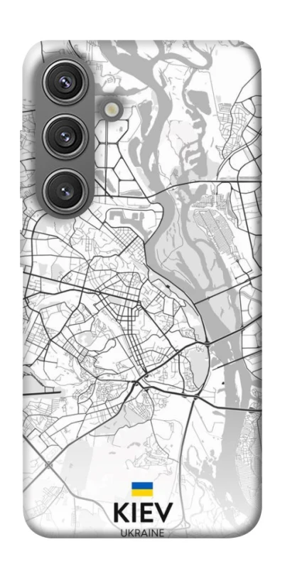 Чехол на Samsung Galaxy S24+ Kiev white map фото 1 из 1
