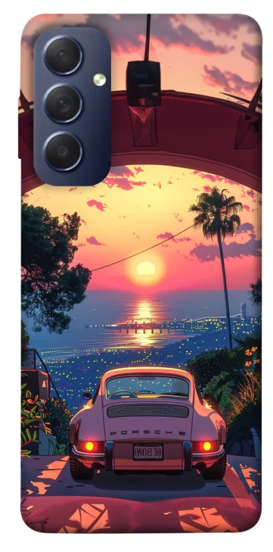 Чехол на Samsung Galaxy M54 5G Porsche at sunset фото 1 из 1