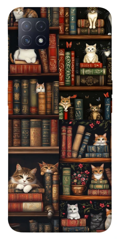 Чохол на Oppo A72 5G / A73 5G Cats & Books фото 1 з 1