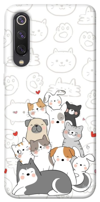 Чохол на Xiaomi Mi 9 SE Funny Pets фото 1 з 1