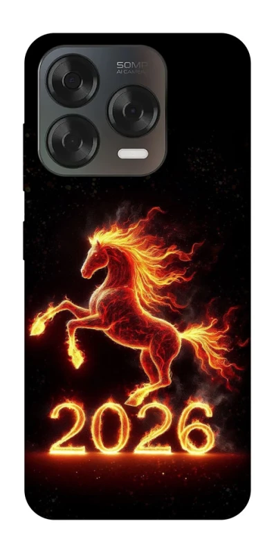 Чохол на ZTE Blade V70 Design Red Fire Horse ver.1 фото 1 з 2