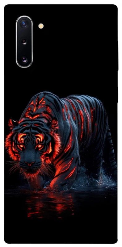 Чехол на Samsung Galaxy Note 10 fire tiger фото 1 из 1