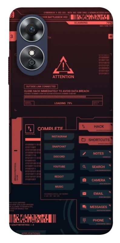 Чохол на Oppo A17 Attention фото 1 з 1