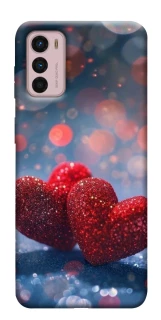 Чохол на Motorola Moto G42 Red hearts фото 1 з 1
