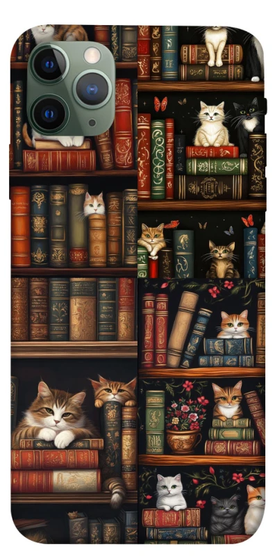 Чохол на Apple iPhone 11 Pro Max (6.5") Cats & Books фото 1 з 1