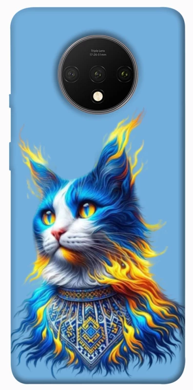 Чохол на OnePlus 7T Кіт патріот фото 1 з 1