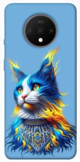 Чохол на OnePlus 7T Кіт патріот фото 1 з 1