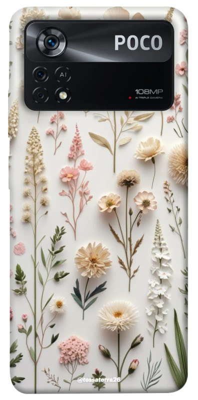 Чохол на Xiaomi Poco X4 Pro 5G Floral design ver.1 фото 1 з 1