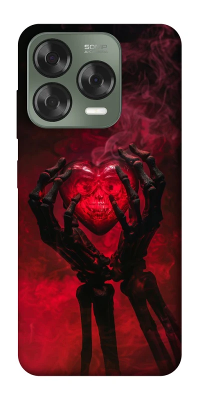 Чохол на ZTE Nubia V70 Design Heart in the hands of a skeleton фото 1 з 1