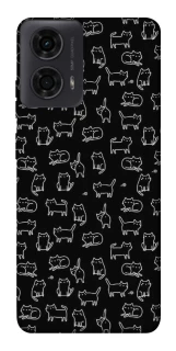 Чохол на Motorola Moto G24 Black Cats фото 1 з 1