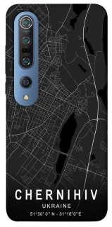 Чохол на Xiaomi Mi 10 / Mi 10 Pro Chernihiv map фото 1 з 1