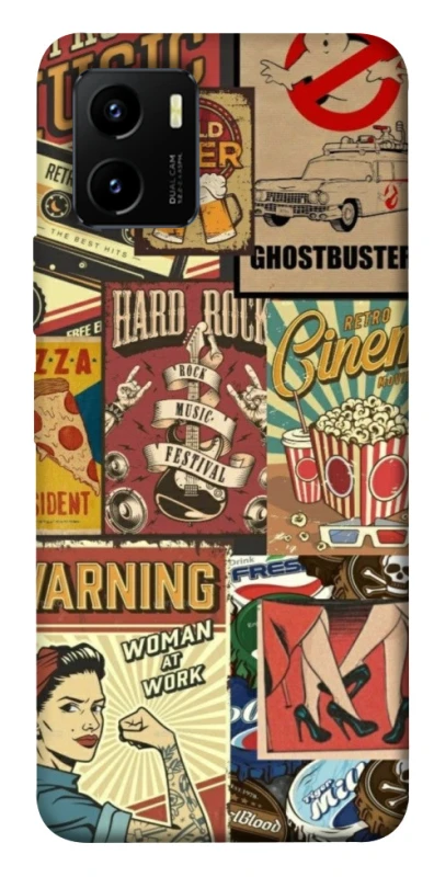 Чохол на Vivo Y15s Retro collage ver.2 фото 1 з 1