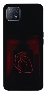 Чехол на Oppo A73 Красное сердце фото 1 из 1