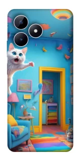 Чехол на Realme Note 50 5G crazy cat фото 1 из 1