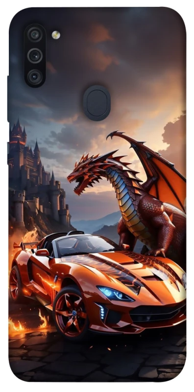 Чохол на Samsung Galaxy M11 Сar and dragon фото 1 з 1