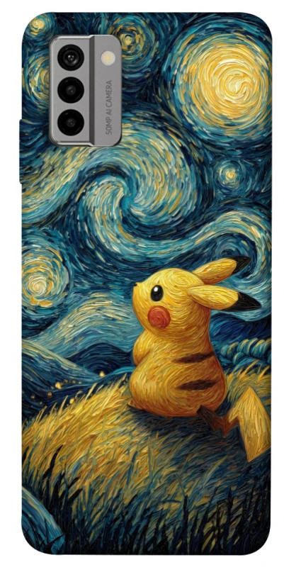Чохол на Nokia G22 Pikachu and Van Gogh фото 1 з 1