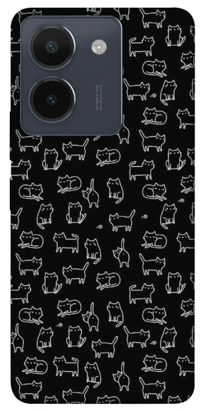 Чохол на Vivo Y36 Black Cats фото 1 з 1