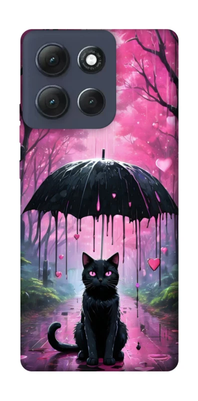 Чохол на Motorola Moto G86 Power Black cat фото 1 з 1