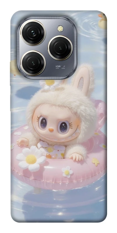Чохол на TECNO Spark 20 Pro Labubu swimming фото 1 з 1