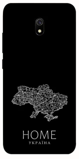 Чохол на Xiaomi Redmi 8a Ukraine black map фото 1 з 1